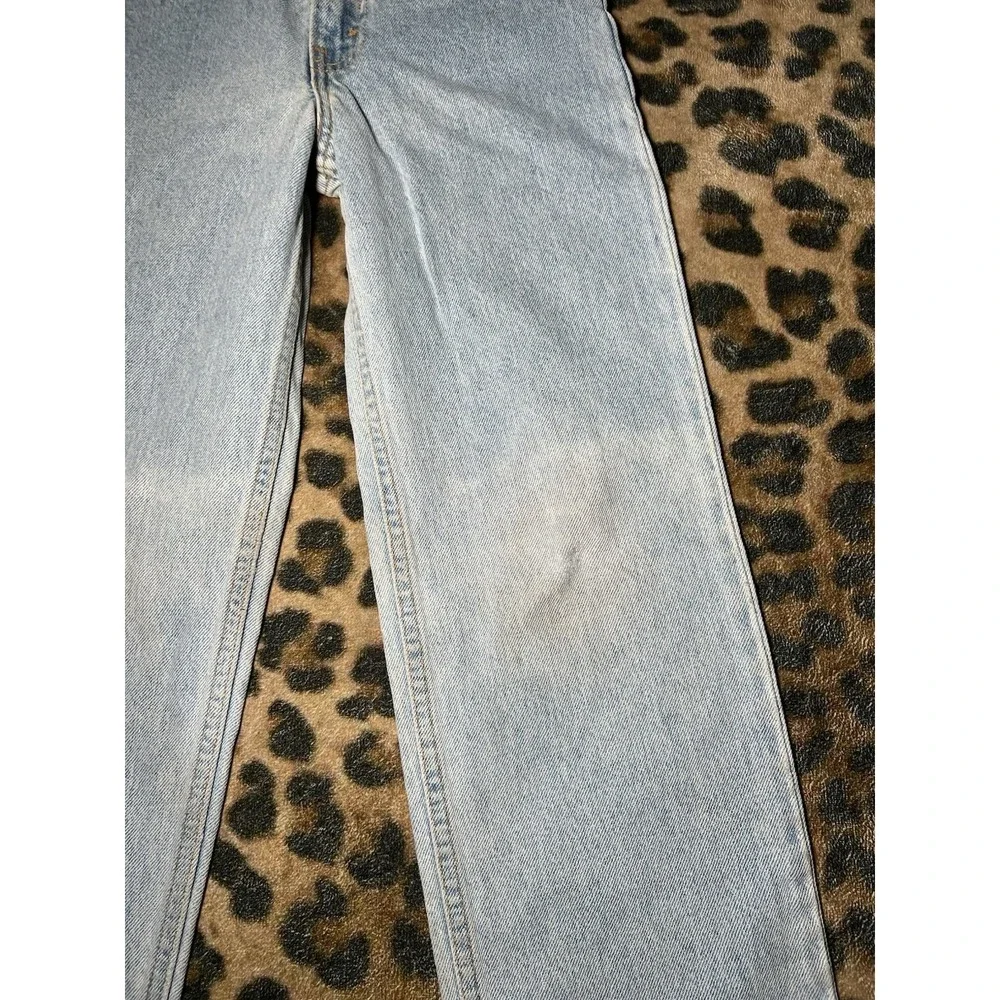 Levi's Jeans Kids Size 9 Relgular Fit 550 Denim Orange Tab Vintage